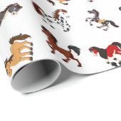 paardenfeest cadeaupapier (Rol Hoek)