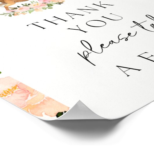 Paardenfeest Dank je voor het teken Poster (Hoek)