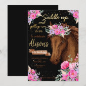 Paardenfeest op waterverf kaart (Voorkant / Achterkant)