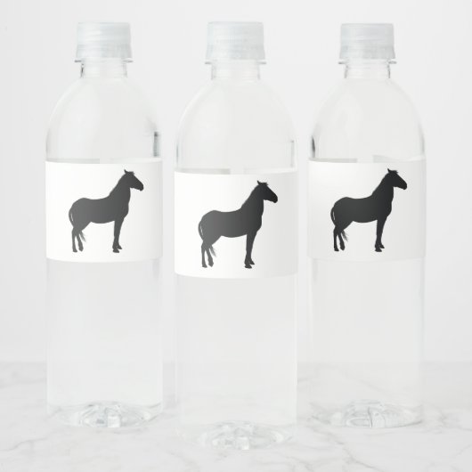 Paardenfeestbenodigdheden Waterfles Etiket (Flessen)