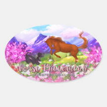 Paardenfenomenen Lente Sticker