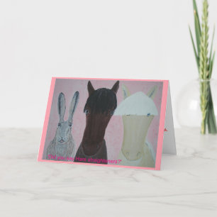 Paardenfluisteringen. Hare Straighteners. Verjaard Kaart