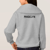 Paardenfokkerij Hoodie met kleurrijke wervelingen  (Achterkant)