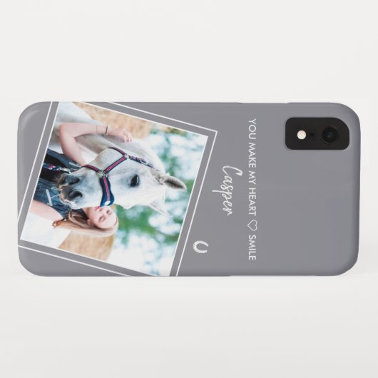 Paardenfoto Aangepaste paardensport Case-Mate iPhone Case (Achterkant (horizontaal))