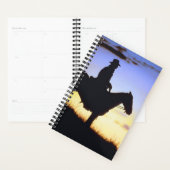 Paardenfoto Equine Western Cowboy Sunset Silhouett Planner (Display)