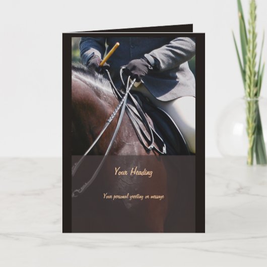 Paardenfoto invoegen zakelijke marketing kaart (Voorkant)