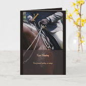 Paardenfoto invoegen zakelijke marketing kaart (Gele Bloem)