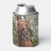 Paardenfoto Monogram Funny Koelbox Blikjeskoeler (Blikje Voorkant)
