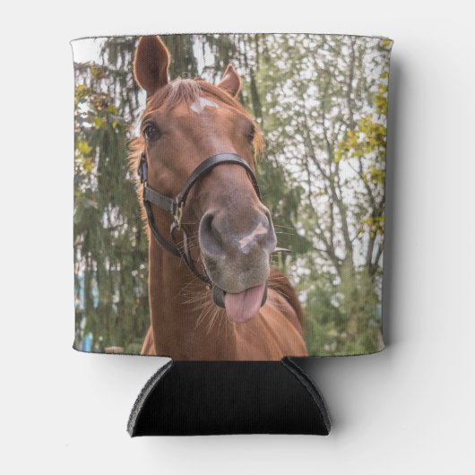 Paardenfoto Monogram Funny Koelbox Blikjeskoeler (Voorkant)