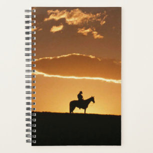 Paardenfoto Paardenvangst Cowboy Sunset Planner