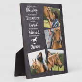 Paardenfoto Rustic Slate Keepslag Memorial Fotoplaat (Zijkant)