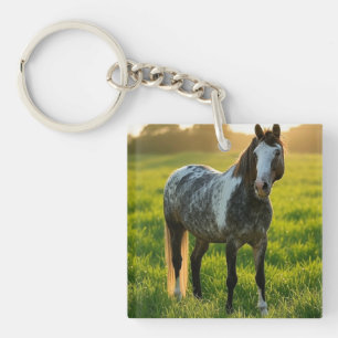 Paardenfoto toevoegen Aanpassen Sleutelhanger