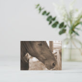 Paardenfoto-Visitekaartjes Visitekaartje (Staand voorkant)
