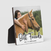 Paardenfoto White Best Friends Fotoplaat (Voorkant)