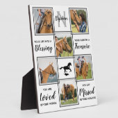 Paardenfotocollage - Herinnering aan huisdierverli Fotoplaat (Zijkant)
