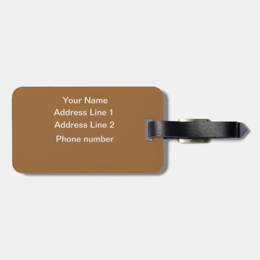 Paardenfotografie Bagagelabel (Achterkant horizontaal)