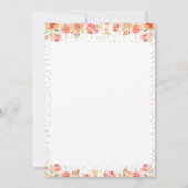 Paardengalop over verjaardagsfeestje voor meisjes kaart (Achterkant)