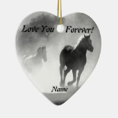 Paardengaloping uit de vuist keramisch ornament (Rechts)