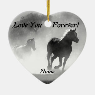 Paardengaloping uit de vuist keramisch ornament