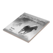 Paardengaloping uit de vuist tegeltje (Zijkant)