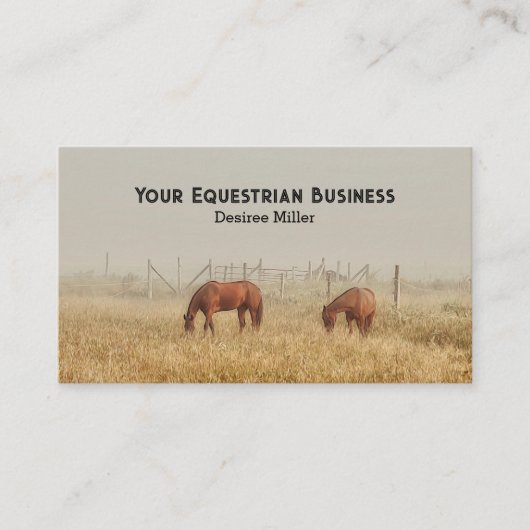 Paardengebied Visitekaartje (Voorkant)