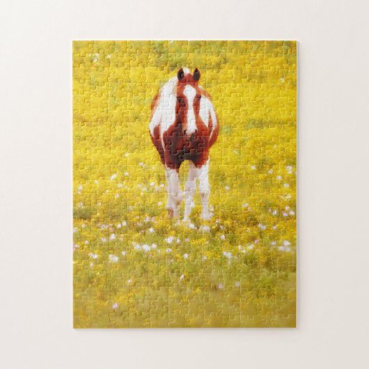  paardengeel wilde bloemen puzzel legpuzzel (Verticaal)