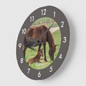 Paardengepersonaliseerde grote klok (Hoek)