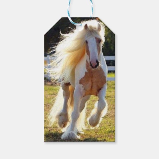 Paardengeschenk label cadeaulabel (Voorkant)