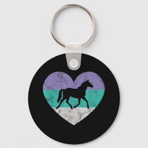 Paardengeschenk voor vrouwen en meisjes - Retro Vi Sleutelhanger