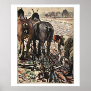 Paardengetrokken ploeg, Poster land_Propaganda