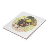 Paardengetrokken voertuigen, Amish Horse en Buggy Tegeltje (Zijkant)