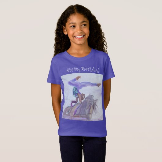 Paardengewelf Verjaardag Kind T-shirt (Voorkant volledig)