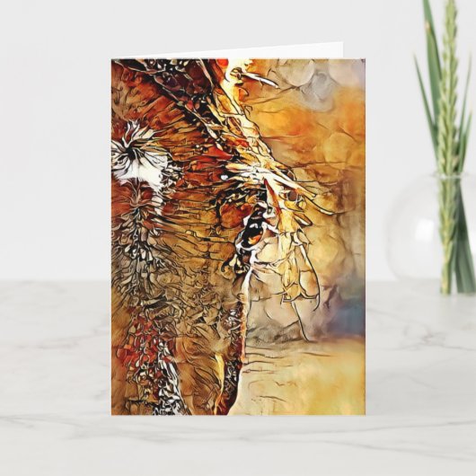 Paardengezicht Abstract 1 Art Kaart (Voorkant)