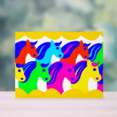 PAARDENGEZICHT ACRYL BORD (Neutraal)