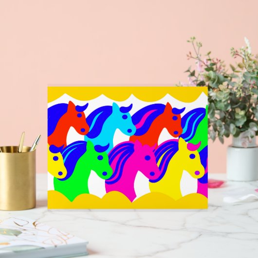 PAARDENGEZICHT ACRYL BORD (Huwelijk)