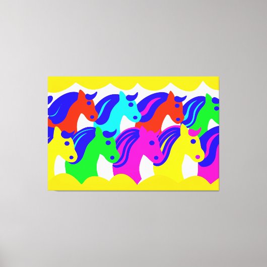 PAARDENGEZICHT CANVAS AFDRUK (Voorkant)