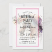 Paardengezicht met bloemenkrans kaart (Voorkant)