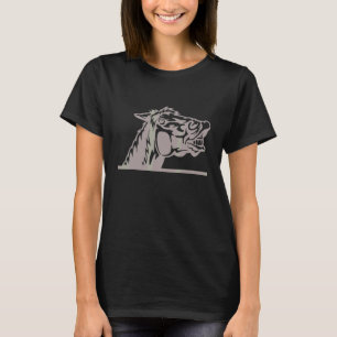 Paardengezicht voor Derby Dag 2022 Paardenrennen T-shirt
