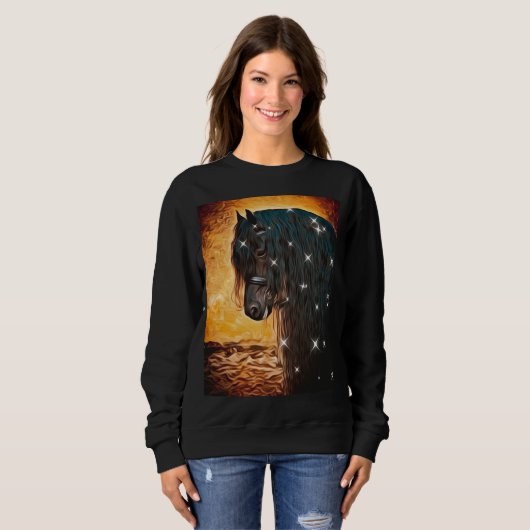 paardenglitter trui (Voorkant volledig)