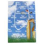 Paardengolfzak met gras medium cadeauzakje (Voorkant)