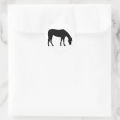 Paardengrazing Ronde Sticker (Tas)