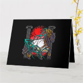 PaardenGriekse mythen Zeus Ancient Gods Equine Lig Kaart (Gele Bloem)