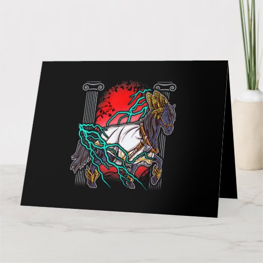 PaardenGriekse mythen Zeus Ancient Gods Equine Lig Kaart (Voorkant)