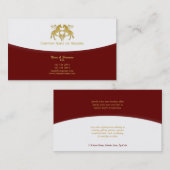 Paardenhandel in rood goud visitekaartje (Voorkant / Achterkant)