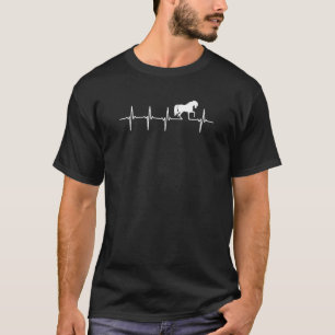Paardenhartslag voor paard t-shirt