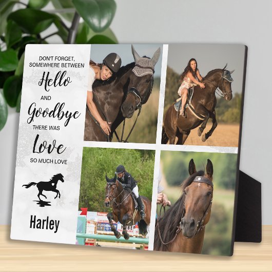 Paardenherdenking Foto-collage Fotoplaat