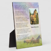 Paardenherdenkingsbrug voor paarden fotoplaat (Zijkant)