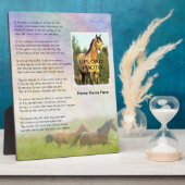 Paardenherdenkingsbrug voor paarden fotoplaat (Zijkant)