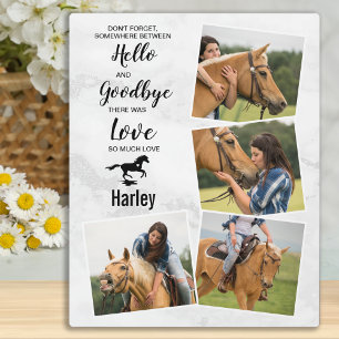 Paardenherdenkingsfoto Collage Fotoplaat