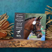 Paardenherdenkingsfoto Paardenfoto Fotoplaat (Zijkant)